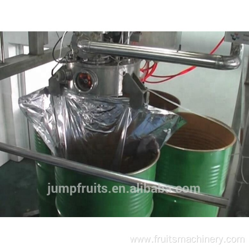 Aspetic filling machine for fruit paste processing plant